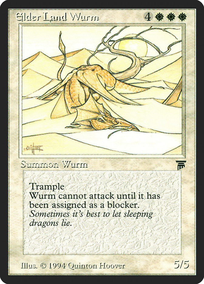 Elder Land Wurm [Legends] MTG Single Magic: The Gathering    | Red Claw Gaming