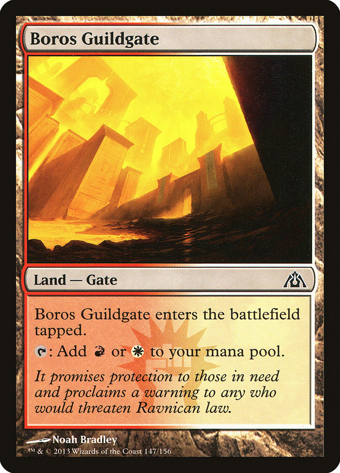 Boros Guildgate [Dragon's Maze] MTG Single Magic: The Gathering    | Red Claw Gaming