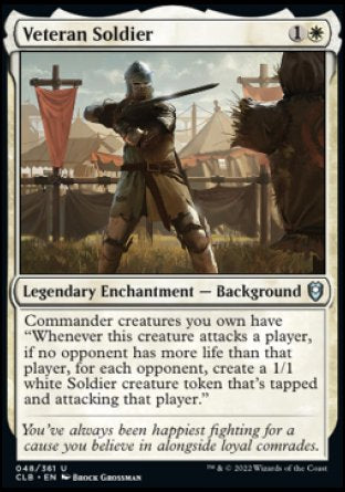 Veteran Soldier [Commander Legends: Battle for Baldur's Gate] MTG Single Magic: The Gathering    | Red Claw Gaming