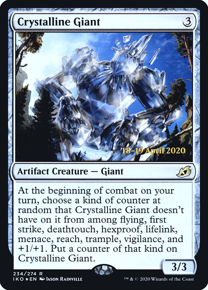 Crystalline Giant [Ikoria: Lair of Behemoths Prerelease Promos] MTG Single Magic: The Gathering    | Red Claw Gaming