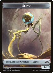 Human Soldier // Servo Double-Sided Token [Double Masters Tokens] MTG Single Magic: The Gathering    | Red Claw Gaming
