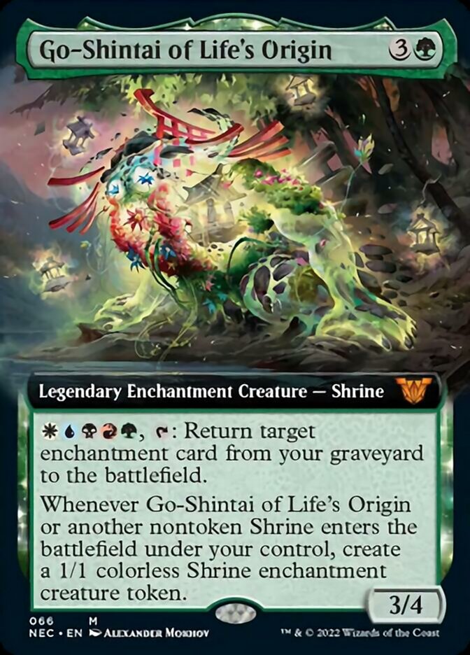 Go-Shintai of Life's Origin (Extended Art) [Kamigawa: Neon Dynasty Commander] MTG Single Magic: The Gathering    | Red Claw Gaming