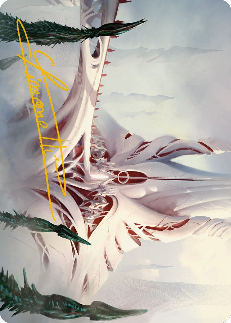 The Fair Basilica Art Card (Gold-Stamped Signature) [Phyrexia: All Will Be One Art Series] MTG Single Magic: The Gathering    | Red Claw Gaming