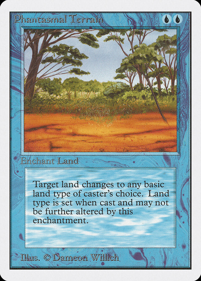 Phantasmal Terrain [Unlimited Edition] MTG Single Magic: The Gathering    | Red Claw Gaming