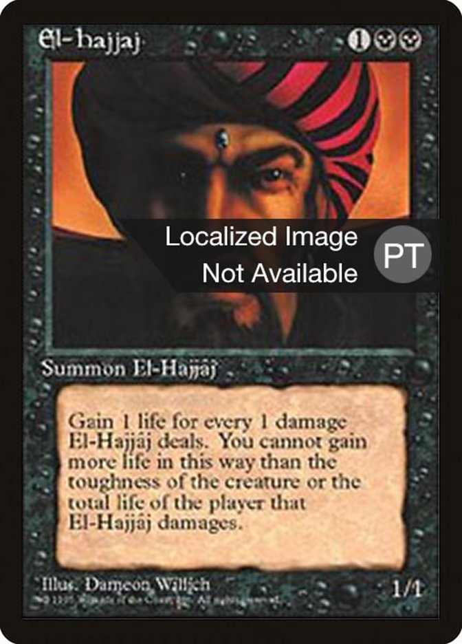 El-Hajjaj [Fourth Edition (Foreign Black Border)] MTG Single Magic: The Gathering    | Red Claw Gaming