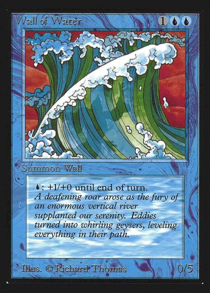 Wall of Water [International Collectors' Edition] MTG Single Magic: The Gathering    | Red Claw Gaming