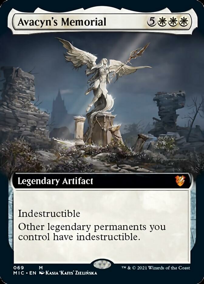 Avacyn's Memorial (Extended Art) [Innistrad: Midnight Hunt Commander] MTG Single Magic: The Gathering    | Red Claw Gaming