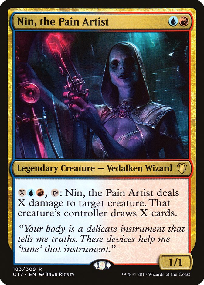 Nin, the Pain Artist [Commander 2017] MTG Single Magic: The Gathering    | Red Claw Gaming