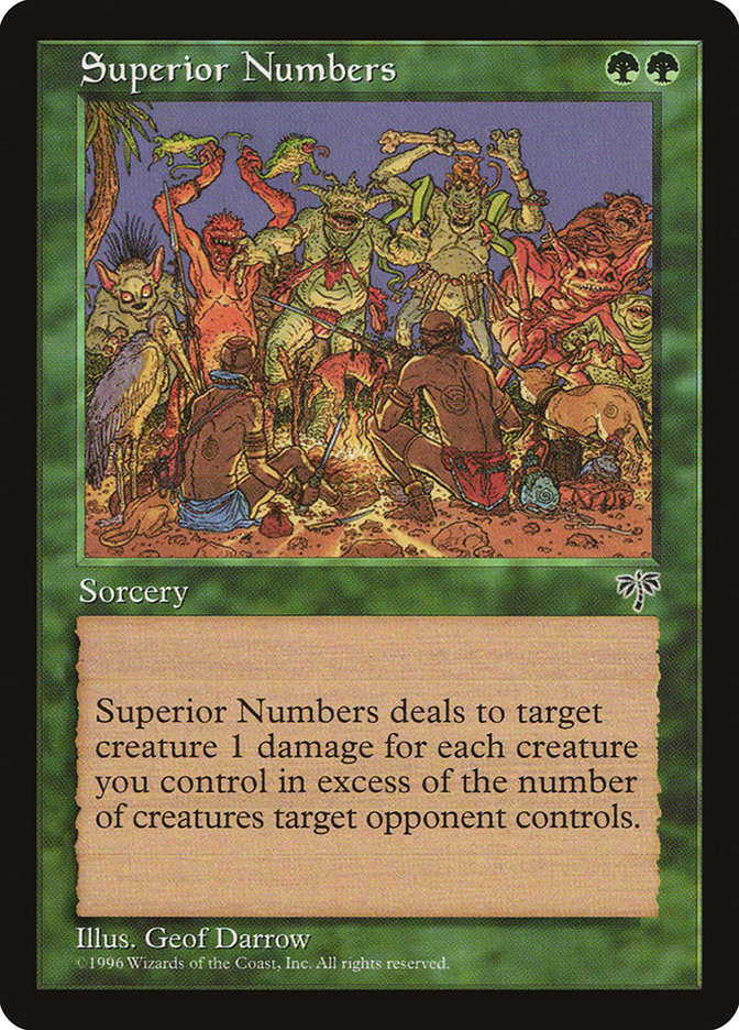 Superior Numbers [Mirage] MTG Single Magic: The Gathering    | Red Claw Gaming