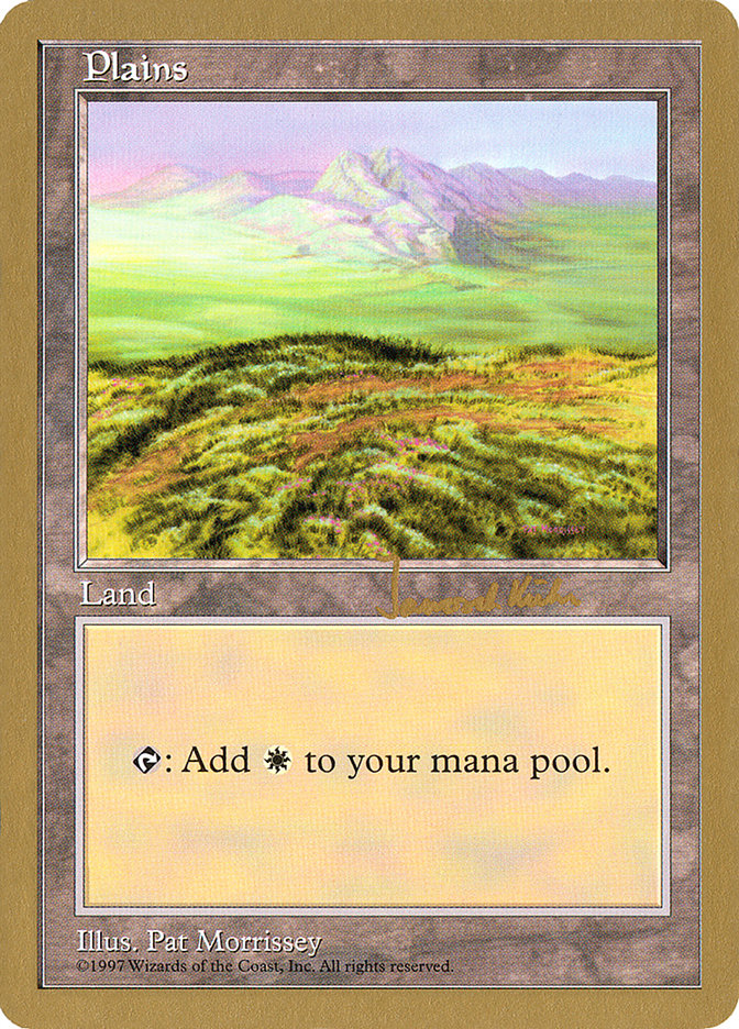 Plains (jk433) (Janosch Kuhn) [World Championship Decks 1997] MTG Single Magic: The Gathering    | Red Claw Gaming