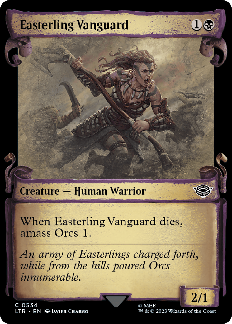 Easterling Vanguard [The Lord of the Rings: Tales of Middle-Earth Showcase Scrolls] MTG Single Magic: The Gathering    | Red Claw Gaming