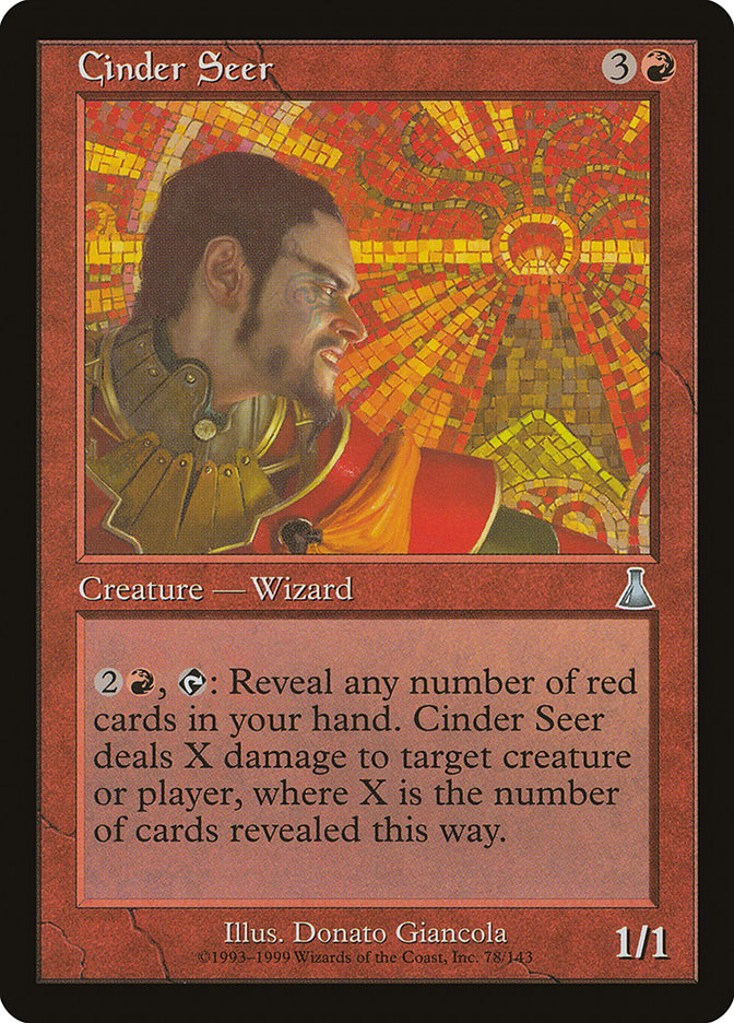 Cinder Seer [Urza's Destiny] MTG Single Magic: The Gathering    | Red Claw Gaming