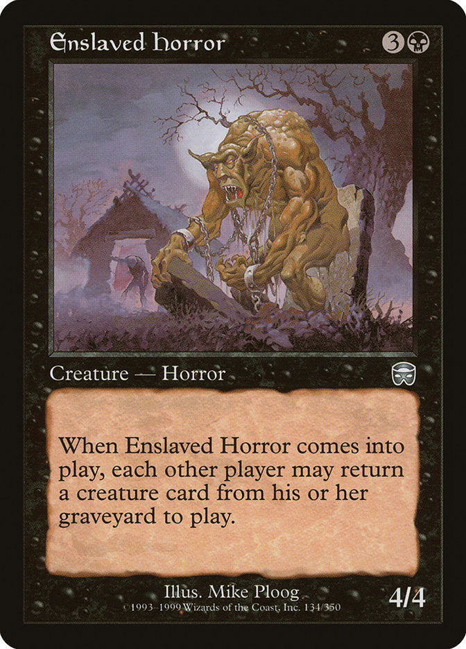 Enslaved Horror [Mercadian Masques] MTG Single Magic: The Gathering    | Red Claw Gaming