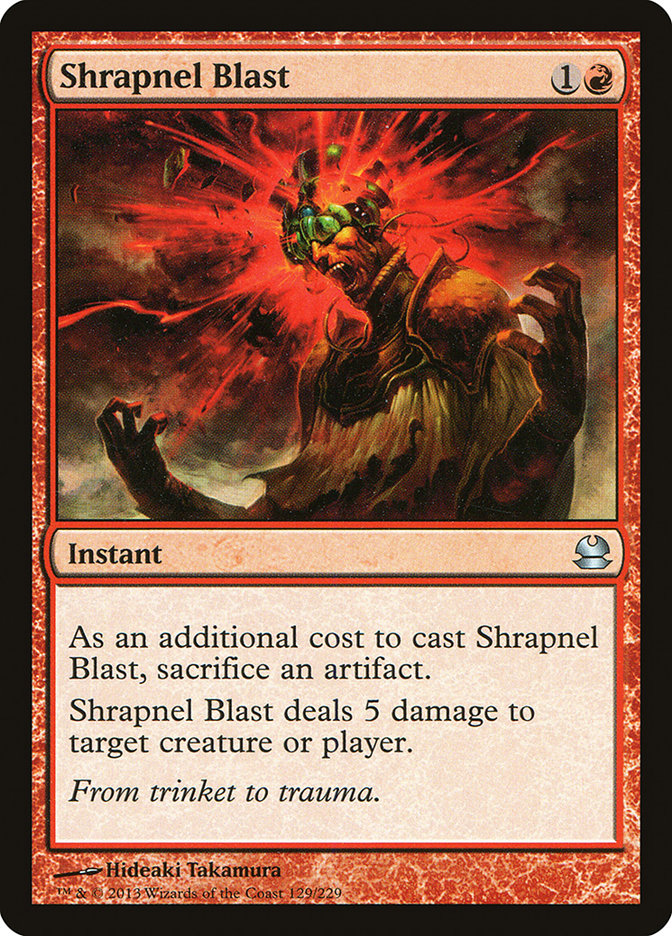 Shrapnel Blast [Modern Masters] MTG Single Magic: The Gathering    | Red Claw Gaming