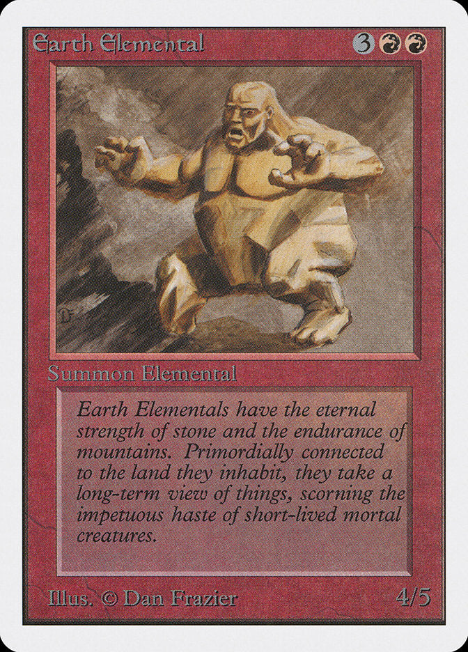 Earth Elemental [Unlimited Edition] MTG Single Magic: The Gathering    | Red Claw Gaming
