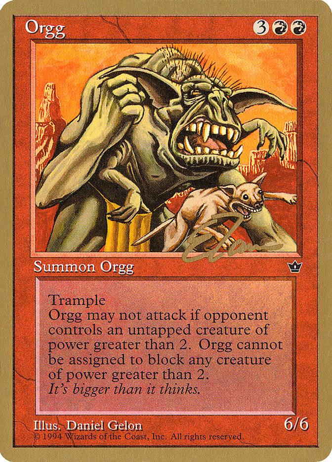 Orgg (Eric Tam) [Pro Tour Collector Set] MTG Single Magic: The Gathering    | Red Claw Gaming