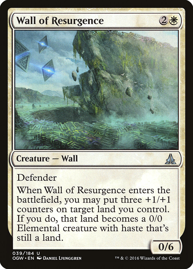 Wall of Resurgence [Oath of the Gatewatch] MTG Single Magic: The Gathering    | Red Claw Gaming