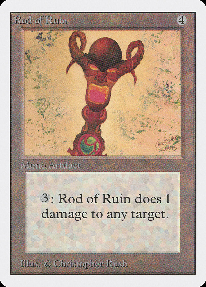 Rod of Ruin [Unlimited Edition] MTG Single Magic: The Gathering    | Red Claw Gaming