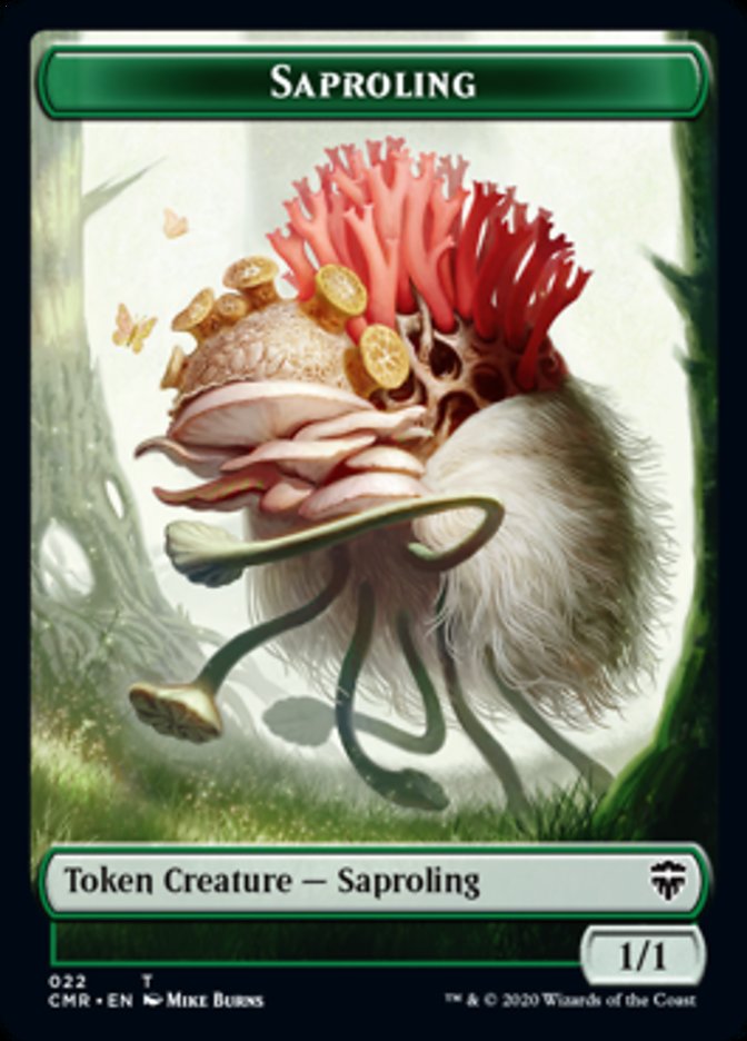 Illusion // Saproling Double-Sided Token [Commander Legends Tokens] MTG Single Magic: The Gathering    | Red Claw Gaming