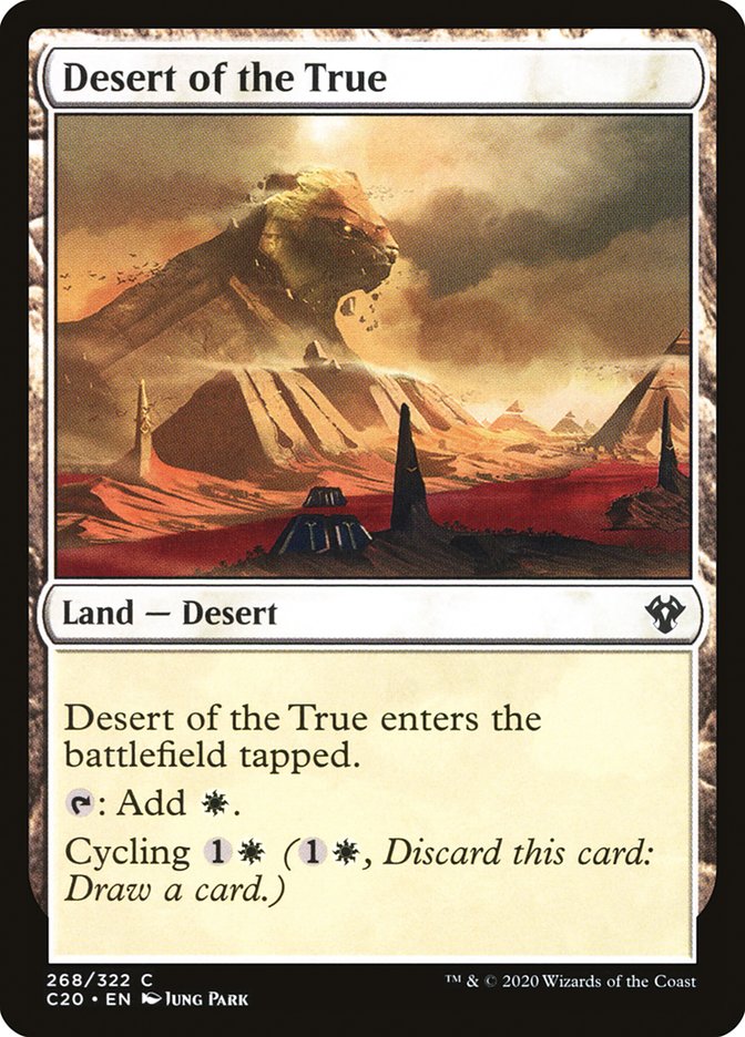 Desert of the True [Commander 2020] MTG Single Magic: The Gathering    | Red Claw Gaming