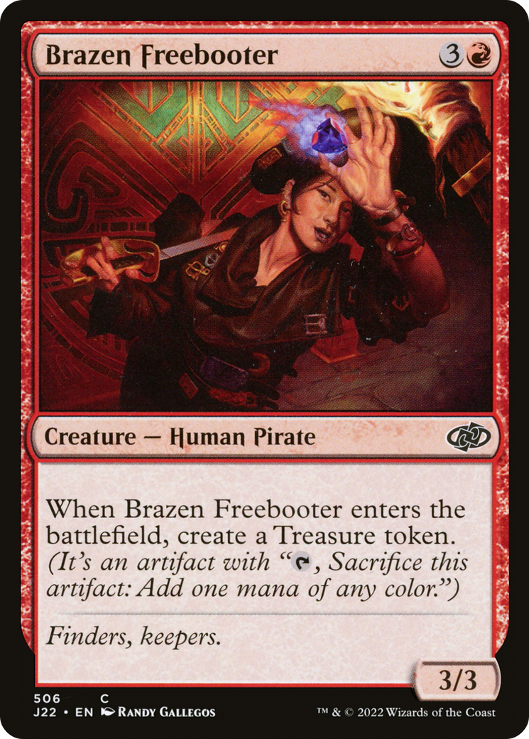 Brazen Freebooter [Jumpstart 2022] MTG Single Magic: The Gathering    | Red Claw Gaming