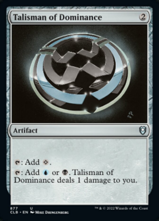 Talisman of Dominance [Commander Legends: Battle for Baldur's Gate] MTG Single Magic: The Gathering    | Red Claw Gaming