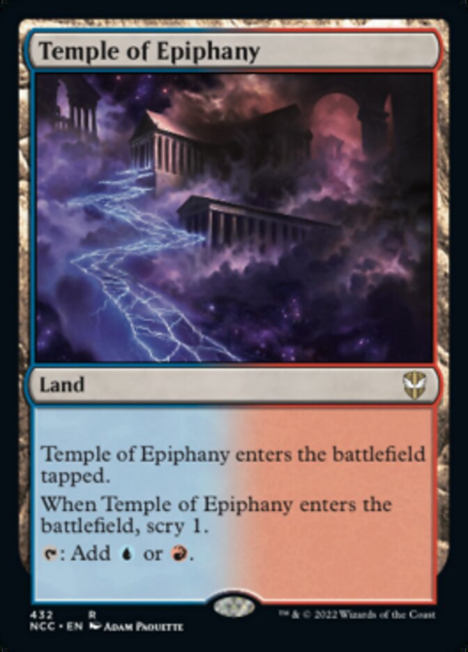 Temple of Epiphany [Streets of New Capenna Commander] MTG Single Magic: The Gathering    | Red Claw Gaming