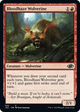 Bloodhaze Wolverine [Jumpstart 2022] MTG Single Magic: The Gathering    | Red Claw Gaming