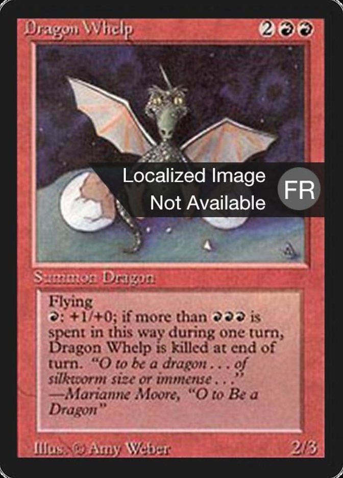 Dragon Whelp [Foreign Black Border] MTG Single Magic: The Gathering    | Red Claw Gaming