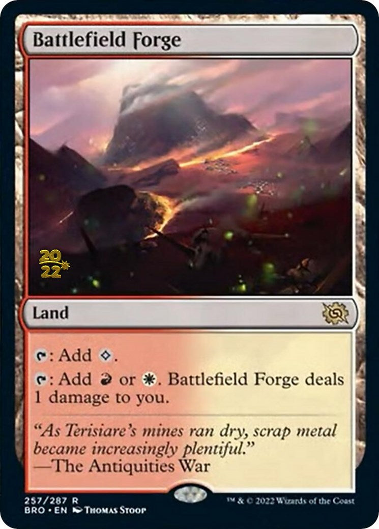 Battlefield Forge [The Brothers' War Prerelease Promos] MTG Single Magic: The Gathering    | Red Claw Gaming