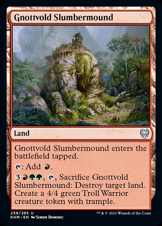 Gnottvold Slumbermound [Kaldheim] MTG Single Magic: The Gathering    | Red Claw Gaming