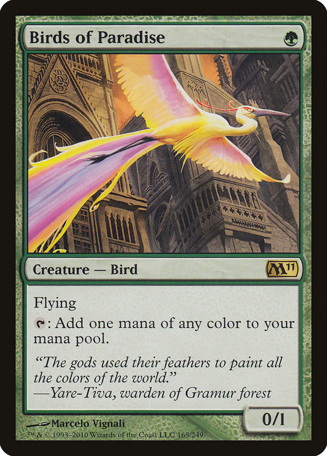 Birds of Paradise [Magic 2011] MTG Single Magic: The Gathering    | Red Claw Gaming