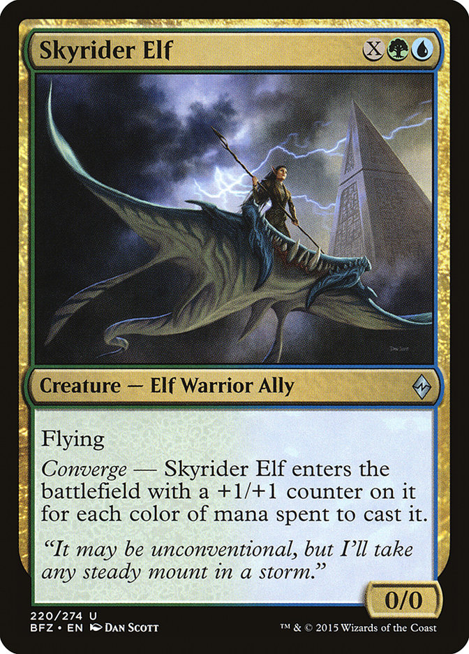 Skyrider Elf [Battle for Zendikar] MTG Single Magic: The Gathering    | Red Claw Gaming
