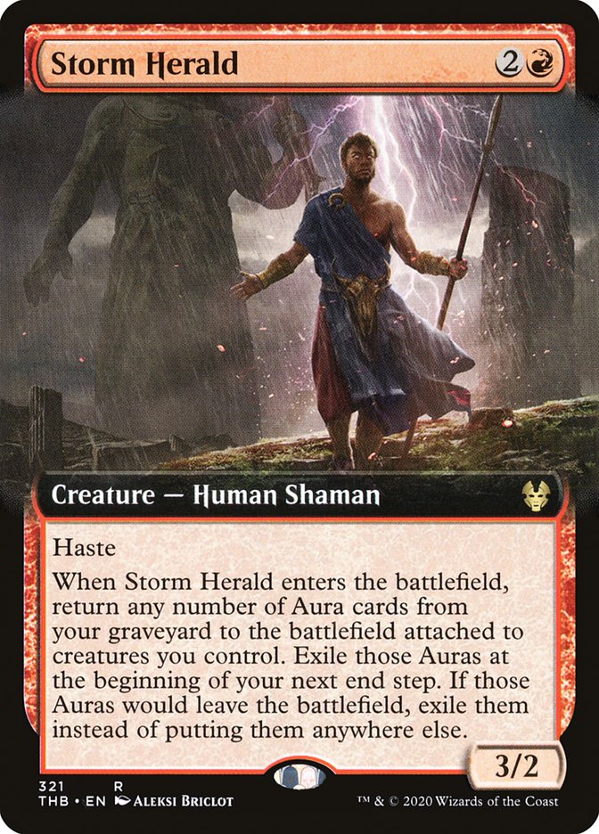 Storm Herald (Extended Art) [Theros Beyond Death] MTG Single Magic: The Gathering    | Red Claw Gaming