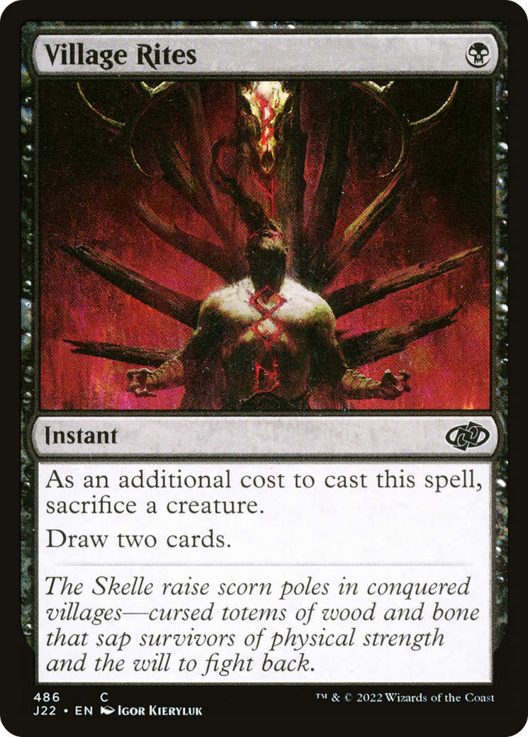 Village Rites [Jumpstart 2022] MTG Single Magic: The Gathering    | Red Claw Gaming