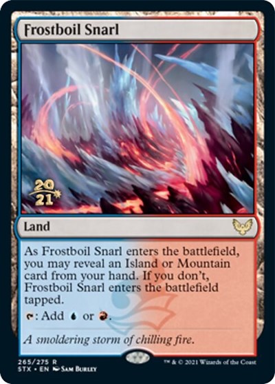 Frostboil Snarl [Strixhaven: School of Mages Prerelease Promos] MTG Single Magic: The Gathering    | Red Claw Gaming