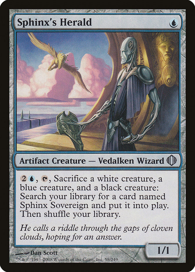 Sphinx's Herald [Shards of Alara] MTG Single Magic: The Gathering    | Red Claw Gaming