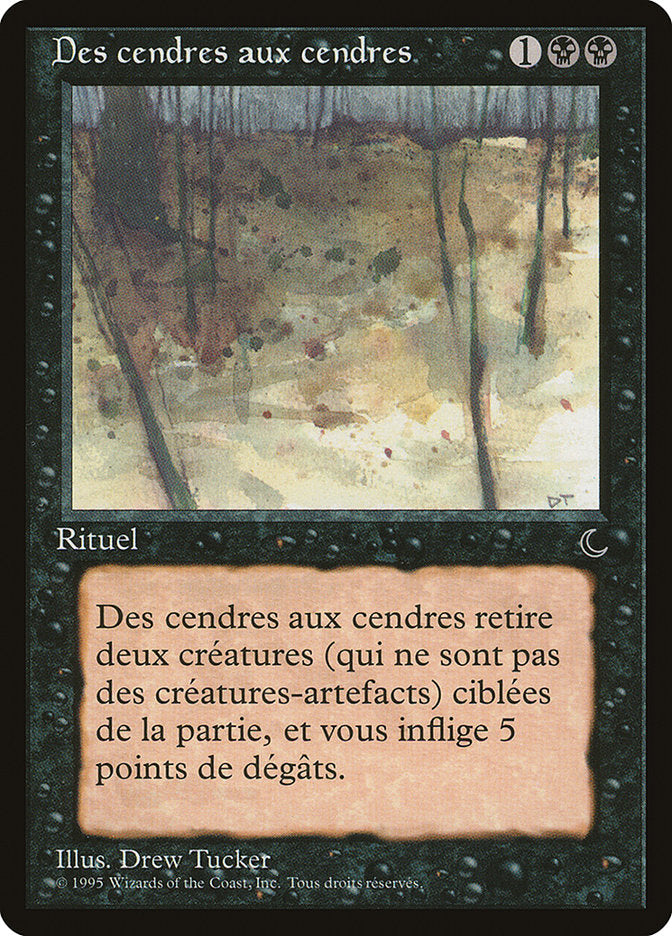 Ashes to Ashes (French) - "Des cendres aux cendres" [Renaissance] MTG Single Magic: The Gathering    | Red Claw Gaming