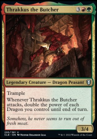 Thrakkus the Butcher [Commander Legends: Battle for Baldur's Gate] MTG Single Magic: The Gathering    | Red Claw Gaming