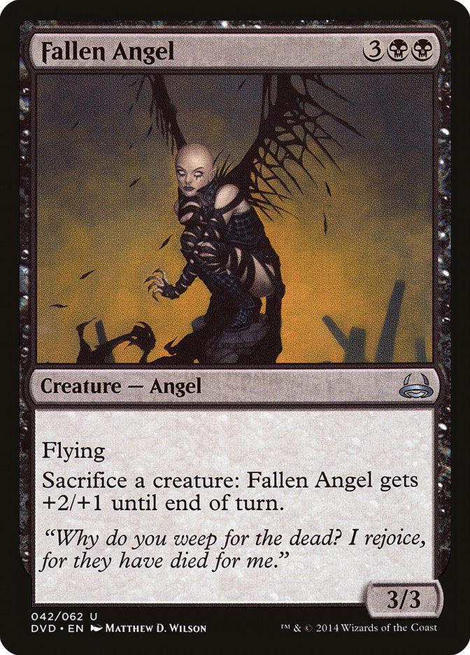Fallen Angel (Divine vs. Demonic) [Duel Decks Anthology] MTG Single Magic: The Gathering    | Red Claw Gaming