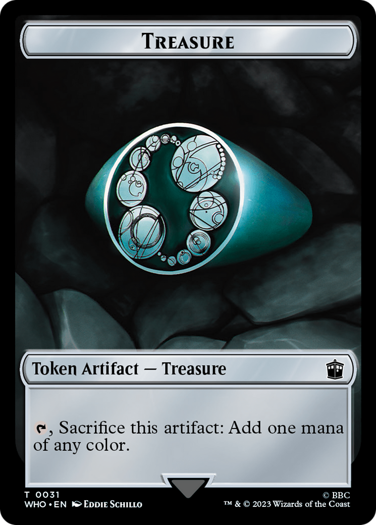 Alien // Treasure (0031) Double-Sided Token [Doctor Who Tokens] MTG Single Magic: The Gathering    | Red Claw Gaming