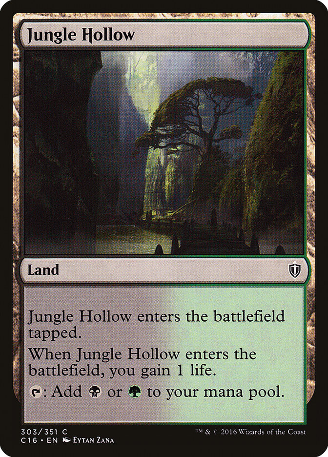Jungle Hollow [Commander 2016] MTG Single Magic: The Gathering    | Red Claw Gaming
