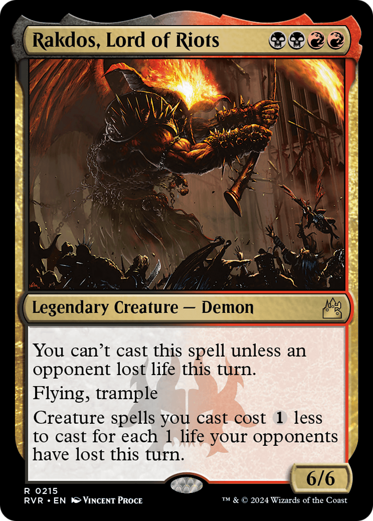 Rakdos, Lord of Riots [Ravnica Remastered] MTG Single Magic: The Gathering    | Red Claw Gaming