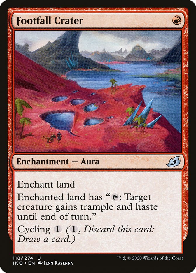 Footfall Crater [Ikoria: Lair of Behemoths] MTG Single Magic: The Gathering    | Red Claw Gaming