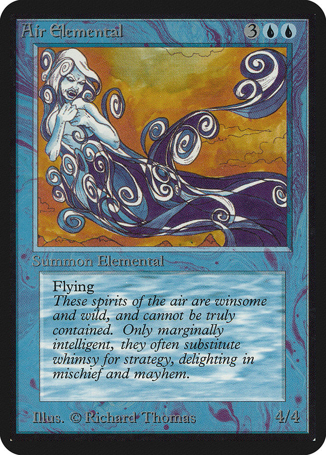 Air Elemental [Alpha Edition] MTG Single Magic: The Gathering    | Red Claw Gaming