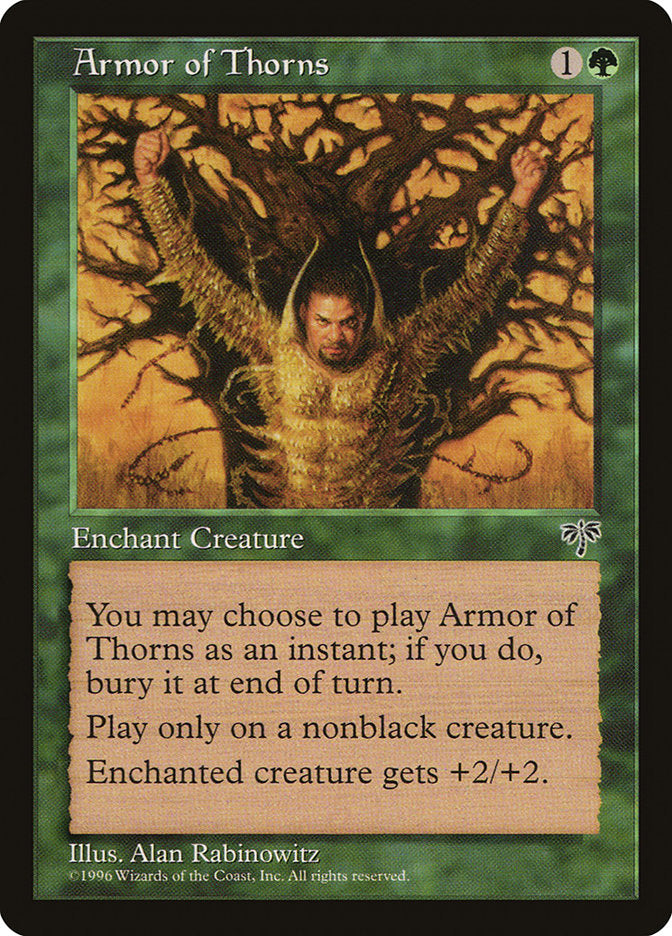 Armor of Thorns [Mirage] MTG Single Magic: The Gathering    | Red Claw Gaming