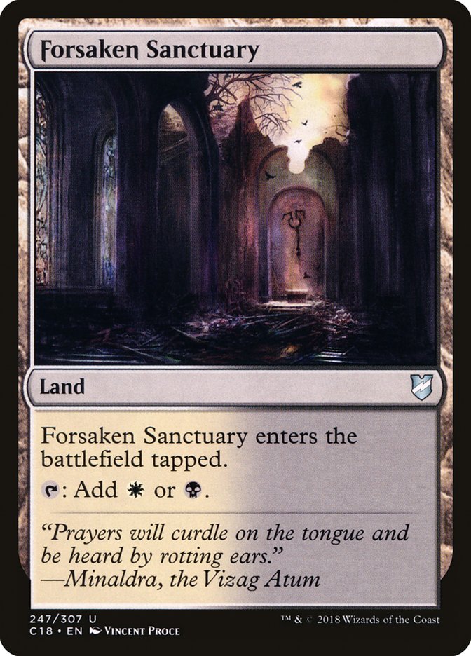 Forsaken Sanctuary [Commander 2018] MTG Single Magic: The Gathering    | Red Claw Gaming