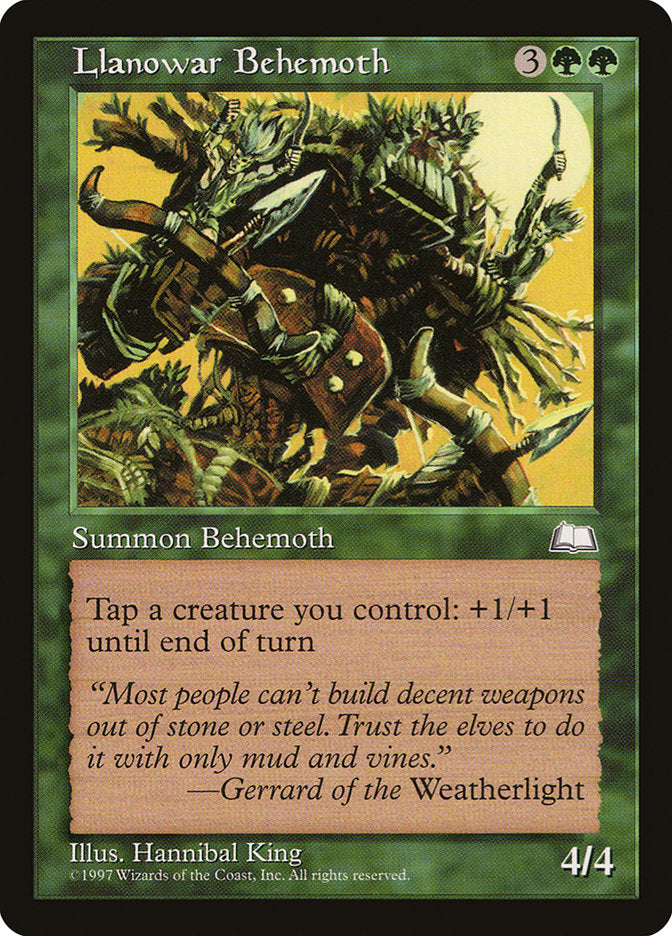 Llanowar Behemoth [Weatherlight] MTG Single Magic: The Gathering    | Red Claw Gaming