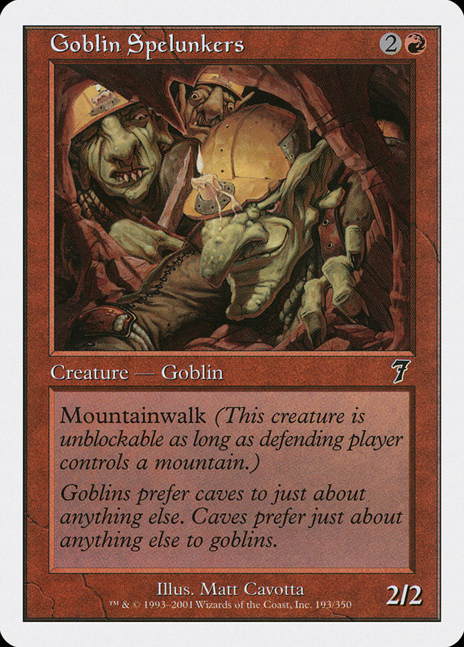 Goblin Spelunkers [Seventh Edition] MTG Single Magic: The Gathering    | Red Claw Gaming