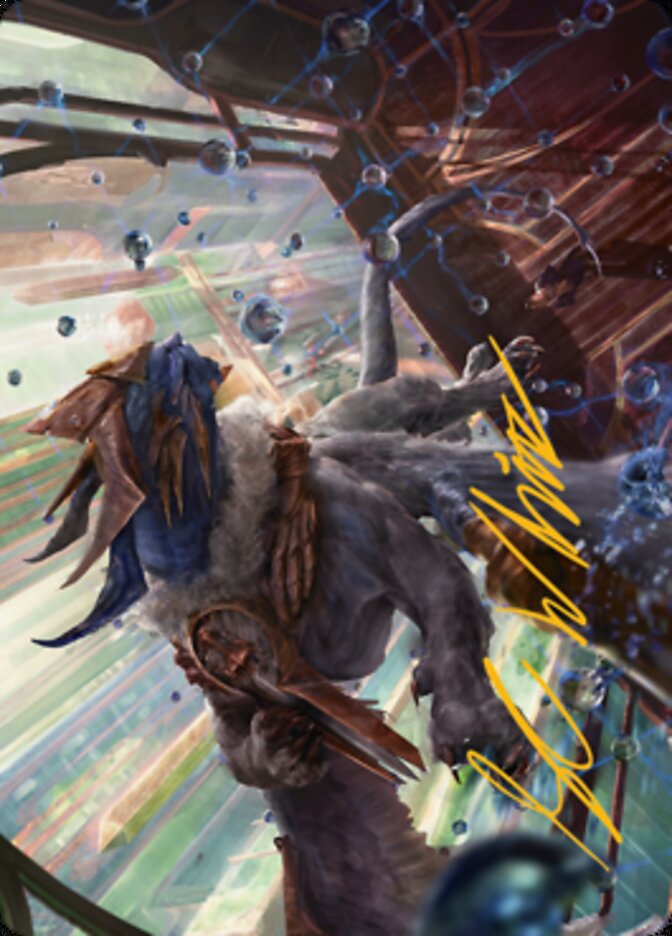 Change of Plans Art Card (Gold-Stamped Signature) [Streets of New Capenna Art Series] MTG Single Magic: The Gathering    | Red Claw Gaming